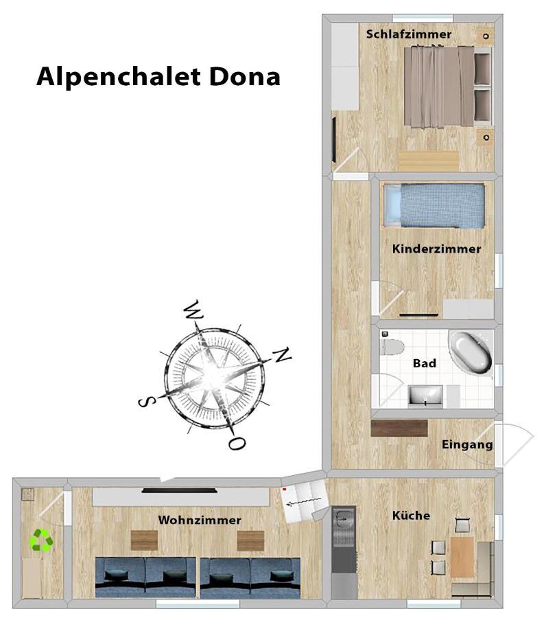 Alpenchalet Dona Partenen Exteriör bild